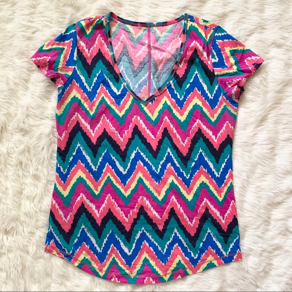 Lilly Pulitzer Cynthia Top, Multi Hearts A Flutter